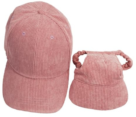 JISADER Hunde Baseballkappe mit Ohrlöchern, Geschenk für Haustierliebhaber, Eltern Kind Mütze, Sonnenhut für Die, XL