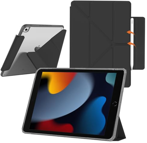 YealRed Funda para iPad 10,2 Pulgadas (2021/2020/2019) (Negra)