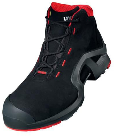 8517 Sicherheitsstiefel, schw/rot S3 PUR W12, Gr.43