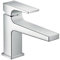 hansgrohe Metropol Miscelatore monocomando lavabo 100 con maniglia a leva e push-open, cromo, 32502000