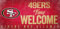 Fan Creations San Francisco 49ers Fans Welcome Schild, Multicolor