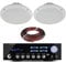 Vonyx Marine Waterproof 5 Ceiling Speakers Pair with AV120BT Amplifier – Ideal for Boats, Bathrooms, and Outdoor Use – Bluetooth Connectivity, High-Performance Sound, Easy Installation
