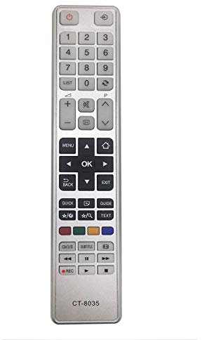 MYHGRC Neue Ersatzfernbedienung CT-8035 für Toshiba Fernbedienung CT-8040 CT-8041 CT-8054 40L3433DG 40L3443DG 40L3451DG 40L3453DG 40L3454DB 40L3455DB 48L3433DB 48L3443DG 75037328 48L3433