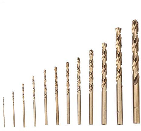 Ensemble de forets au cobalt 74pc M35 Outils combinés de forets hélicoïdaux HSS-CO (1.0-8.0mm)