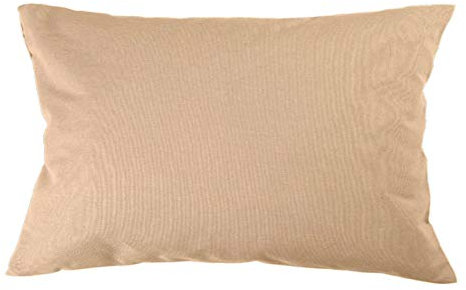 Kissenbezug 35x55 cm Uni Beige Baumwolle Dekokissen Kissenhülle Couchkissen Sofakissen Deko Reißverschluss