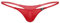 CHICTRY G-String Homme Sissy T-Back Lingerie sous-Vêtements de Nuit Ficelle Maillot de Bain Bikini Slip de Nuit à Lacet Bulge Pouch Sexy Coquine Hot Lingerie de Nuit Rouge A M