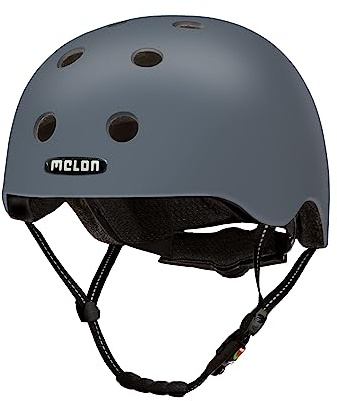 Melon Fahrradhelm »Chicago« für Damen, Herren und Kinder | Leichter & sicherer urbaner Cityhelm mit Magnetverschluss, individuell anpassbar in grau