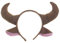ORFOFE Kopfbedeckung Ohr Ochsen Cosplay Stirnband Frauen Männer Kostüm Mädchen Plüsch Erwachsene Haar Bullhorn Stirnbänder Kopf Hörner Stier Antilope Reifen Bands Hornform Stirnband