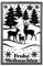 Ideen mit Herz Prägeschablone, Frohe Weihnachten & Winterwald, 14,5cm x 9,5cm