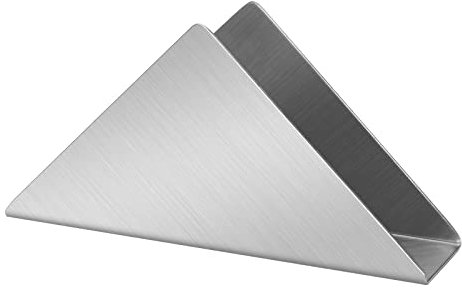 Porte-serviettes en forme de triangle en acier inoxydable argenté 304 #, style simple
