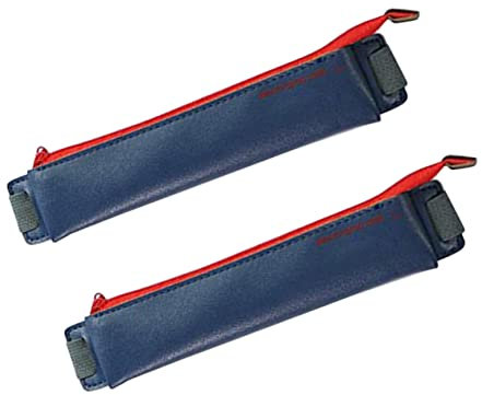 Tofficu Modisches Stifteetui-set Aus Leder – 2-teiliges Vintage-stifteetui Mit Elastischem Verschluss Stilvolle Tasche Für Schule Büro Für Alle Altersgruppen