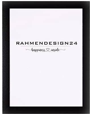Rahmendesign24 Milano Cadre photo 70 x 100 cm Noir (brillant) Anti-reflet/anti-reflets - Cadre photo amovible - Cadre pour poster/puzzle
