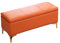 JTBDWOSK Multifunktions Stauraum Sitzbank,Leder Polsterbank Schminkbank mit Metallbeine Stauraum für Eingangsbereich Wohnzimmer Schlafzimm 50 x 38 x 44 cm,Orange,80