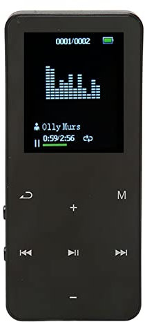 8GB MP3 Player, Portable Bluetooth Digital Music Player, Recording, Games, Electric Books, Music, Portable MP4 Player with Translation Dictionary, Supports Up to 128GB (Black)