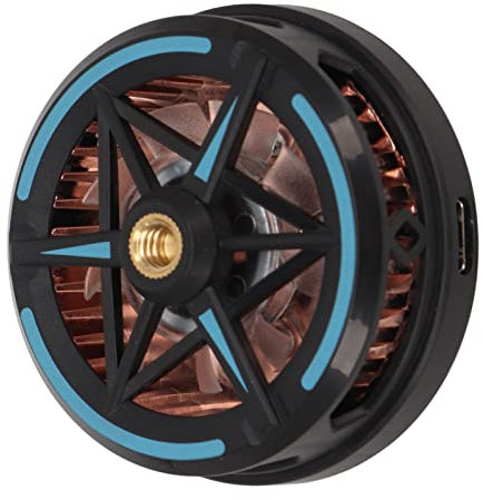 WOOXGEHM Refroidisseur de Téléphone, Radiateur Portable Noir pour Téléphone Portable, Ventilateur de Refroidissement pour Téléphone Portable Léger et Silencieux, Ventilateur 5500 R/Min pour Les Jeux