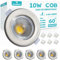 Wondlumi 10W Spot LED Encastrable Extra Plat,850LM Equivalent 100W Halogène Incandescence,4000K Blanc Neutre,Spot de Plafond Inox 220V,Trou 68mm,Lot de 6