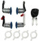 Set di 4 cilindri per serratura della porta per Master 2 MCamooer 770147094 con chiavi compatibili con Movano A Niss-an Interstar Mascott 7701470945 7701470952