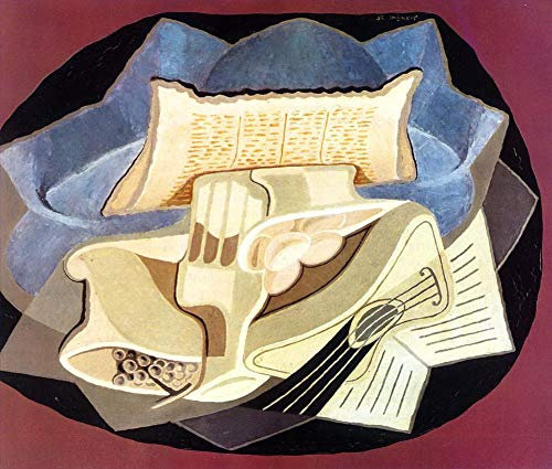21 pinturas de tela azul de 1925 cubismo abstracto al óleo sobre lienzo, obras de arte famosas, tamaño 04, £70-£1500 pintado a mano por profesores de Academias de Arte