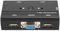 Computer VGA USB KVM Switch, DDC Support VGA USB KVM Switch with 2 USB VGA KVM Cables for Mouse