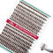 FADVAN Extension de Cils Individuels en Grappe 280Pcs D Curl Cils Faux Cils Individuels Bouquet Naturel Cluster DIY Cils Brun Foncé Marron(30D+40D-0.07D, Mix 9-16mm)
