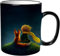 KDWJS Tasse Keramik Kaffeetassen Große 11oz Tassen 330ml Trinkgläser Mit Griff Personalisierte Geschenk Weiß,Der kleine Prinz und der Fuchs schauen in den Himmel
