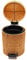 GAOXIAO Kitchen Bins Recycling Double Pedal, Swing Bin for Home Rubbish Waste, Round Rattan Trash Can Wastebasket Wicker Woven Dustbin with Lid, Bathroom Family Garbage Can Deco Bin A 5L