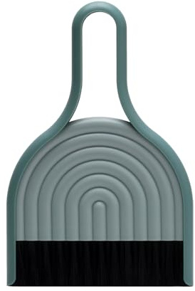 Peleg Design DustArch - Mini paletta e scopa, piccola paletta e scopa dal fascino moderno, scopa e paletta per casa, ufficio e viaggi