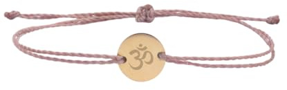 Positiva Jewelry Om Armband – Spirituelles Yoga Schmuckstück mit Om Symbol, verstellbar, Glücksarmband aus 18k Edelstahl, wasserfest & langlebig, Bedeutungsvolles Geschenk für Sie