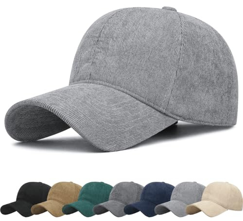 DURINM Baseball Cap Winter Unisex Verstellbare,Basecap Warme Wintermütze Baumwolle Hochwertige Vintage Schirmmütze für Frauen Winter-Baseballkappe einfarbig warme Baseballkappe für Outdoor-Reisen