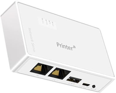 USB Wireless Print Server 10/100Mbps Convertire Stampante a Wireless WiFi Ethernet Networking Sharing Device Office Adattatore di rete
