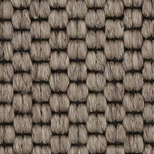 Auslegware Teppichboden mit Sisal in Braun für Schlafzimmer und Wohnzimmer natürliche Optik mit Vliesrücken in 400 und 500 cm Breite