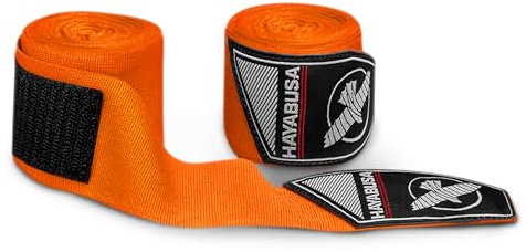 Hayabusa Boxbandagen mit Daumenschlaufe - Mexikanischer Stil 180 / 4 Meter Boxen Handwickel für Boxen, MMA, Kickboxen, Muay Thai und Kampfkunst (Orange)