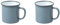 Enamel Coffee Tea Mugs Set of 2 Green Enamel Drinking Mugs Cups Camping Travel Home Office Kids Reusable Portable (Green)
