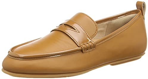 Fitflop Women's Lena Penny Loafer Flat, Light Tan, 5 UK