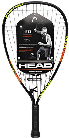 HEAD CPS Heat Racquetball Racquet – Pre-Strung Beginner Racquet with CPS Power Technology, Lightweight Frame, Damp Plus Vibration Control