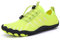 Teechodina Unisex Traillaufschuhe Herren Damen Wanderschuhe Barfußschuhe Laufschuhe Knit Sneaker Fitnessschuhe Fivefinger Zehenschuhe, Gelb-A, 42