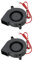 sourcing map DC Brushless Cooling Blower Fan Cooler 5015 50x50x15mm Turbine Turbo Dual Ball Bearing Centrifugal Flow Blower DC24V 2 Pin for 3D Printer 2pcs