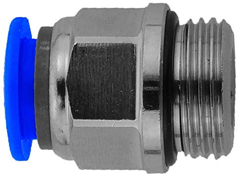 Übergang mit 1/4 Zoll Rohr Außengewinde AG für 12mm PU Schlauch - Steck Verbinder Pneumatik Fitting Druckluft