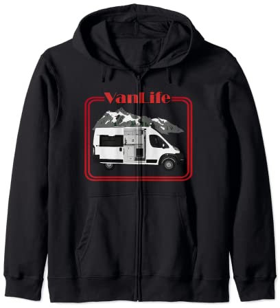 Van Life Felpa con Cappuccio