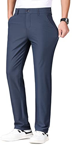 ziilay Golfhose Herren Lang Jogginghose Sporthose Sweathose leichte Sommerhose Vier-Wege Stretch 8299bDBL31W30L