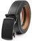Nelbons Herren Gürtel Ratsche Automatik Gürtel für Männer 35mm 1 3/8 Breit Ledergürtel (A-Black01, 130cm/Geeignet für 28-44 taille)