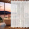 Tende da Doccia 180x200 cm, Tenda Vasca da Bagno con Calamita di Peso Sotto, Tenda da Doccia Trasparente con Motivo Sassi 3D PEVA Impermeabile per Vasca Doccia, con 12 Anelli per Tende da Doccia