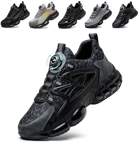 Arbeitsschuhe Herren Damen Sicherheitsschuhe Stahlkappenschuhe Sportlich Atmungsaktiv rutschfeste Safety Shoes 36-46 EU