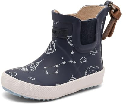 Bisgaard Unisex Kinder Baby Rubber Rain Boot, To The Moon, 27 EU