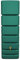 4rain Slim Regentonne 350 Liter dunkelgrün - Wandtank, Wassertank, Regenfass, Regenwassertonne, Wasserfass, Wassertonnen für Garten, Wasserbehälter, Wassertonne, Regenwassertank