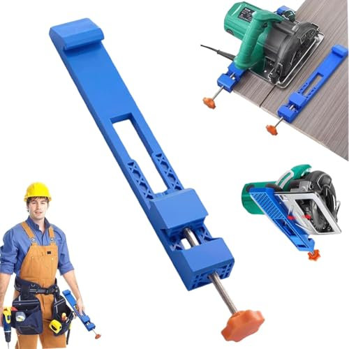 Guide de base réglable pour machine de découpe, pince de positionnement pour scie circulaire électrique, guide de coupe de précision du bois, rail de guidage de scie circulaire positionnement rapide,