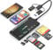 7-en-3 USB C USB 3.0 Lightning Multi Card Reader Universal Memory Card Adapter Hub pour iPhone, iPad, MacBook, Samsung Support SD,CF,Micro SD, XD, MS,TF Compatible avec Windows,Mac OS, iOS