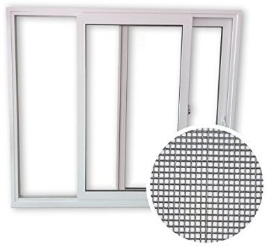 Schiebefenster SFS - 2-fach-Verglasung - 2-flügelig - Beide Seiten zum öffnen - BxH: 1700x1100 mm inkl. Insektenschutz