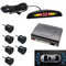 CAR PASSION Kit Sensori di Parcheggio Auto Universali - Sistema Assistenza Retromarcia con Ultrasuoni, Display LCD e Avviso Acustico - Facile Installazione (Nero)