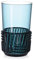 Kartell 01512AZ Verre à long drink, Plastique, Bleu Ciel, 8,5 x 8,5 x 15 cm
